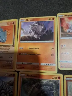 Pokemon TCG Rhyhorn and Rhydon 13 Card Lot (1 Reverse Holo) - Image 3