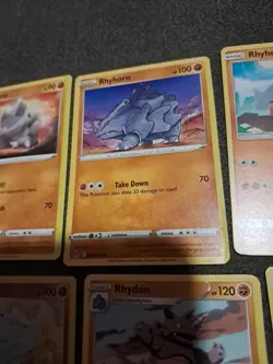 Pokemon TCG Rhyhorn and Rhydon 13 Card Lot (1 Reverse Holo) - Image 5