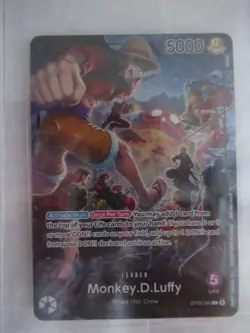 One Piece TCG — Monkey D. Luffy Leader (OP05-060) Exclusive PSA Magazine - Image 2