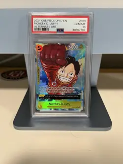 2024 One Piece Op07-500 Years In The Future #109 Monkey D. Luffy Alt Art PSA 10 - Image 1