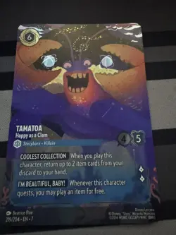 Disney Lorcana enchanted Archazia's Island: TAMATOA Happy as a Clam - Image 1