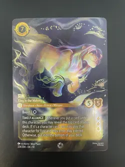 Disney Simba-King in the Making Enchanted Foil 224/204 The Lion King Lorcana TCG - Image 1