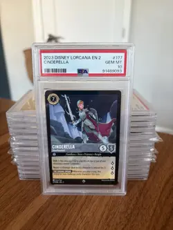 2023 Disney Lorcana - Rise of the Floodborn 2 Cinderella Stouthearted PSA 10 - Image 1