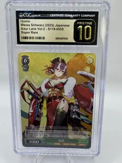 CGC 10 PRISTINE - 2024 Weiss Japanese Azur Lane Vol. 2 AZL/S119-055S SR Izumo - Image 1