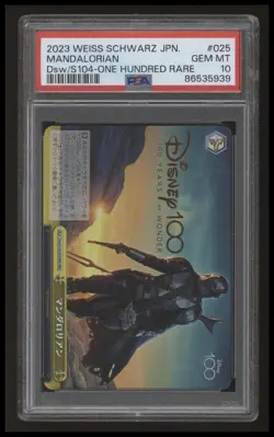 Weiss Schwarz - Mandalorian - Disney100 - S104-025 - Hundred Rare - PSA 10 - Image 1
