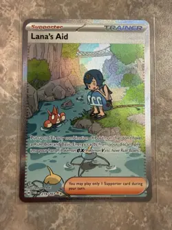 Pokemon TCG Lana's Aid Twilight Masquerade Holo Card 219/167 SIR MINT CONDITON - Image 1
