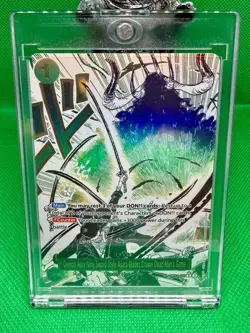 Bandai One Piece Card Game Asura Blades Drawn Dead Man's Game OP12-037 R Foil - Image 1