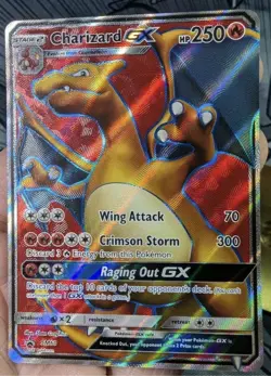 Pokemon CHARIZARD GX SM60 Black Star Promo Full Art HOLO English Card SM60 - Image 1
