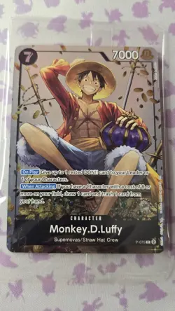 Monkey.D.Luffy (Tin Pack Set Vol. 2) P-075 One Piece Promotion Cards Foil - Image 1