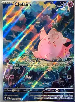 Pokemon Clefairy 094/088 POR Holo Basic 70 HP English Fairy Card 2026 - Image 1