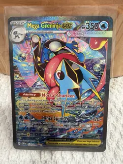 Mega Greninja EX Full Art Holo Pokemon Card HP 350 Water Type 116/086 English - Image 1