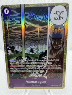 Bandai Mamaragan Event Card OP15-078 Super Rare Holo One Piece CCG - Image 1