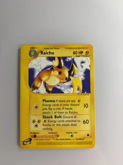 Pokemon Raichu Expedition Base Set Card 061/165 80 HP Rare Regular English 2002 - Image 1