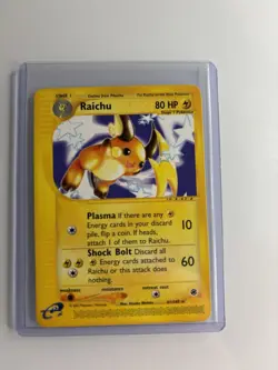 Pokemon Raichu Expedition Base Set Card 061/165 80 HP Rare Regular English 2002 - Image 3
