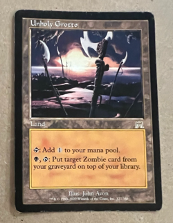 Unholy Grotto - Onslaught - MTG - Magic the Gathering - Image 1
