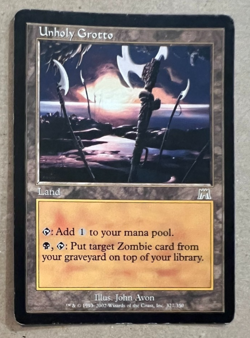 Unholy Grotto - Onslaught - MTG - Magic the Gathering - Image 2