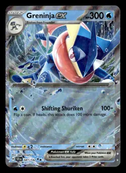 Greninja ex (Double Rare) 041/142 Pokemon Scarlet Violet Stellar Crown - Image 1