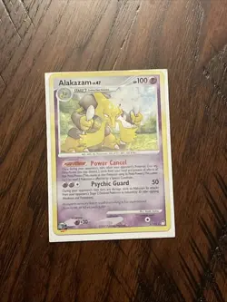 ALAKAZAM HOLO POKEMON CARD 2/123 MYSTERIOUS TREASURES - Image 1