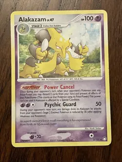 ALAKAZAM HOLO POKEMON CARD 2/123 MYSTERIOUS TREASURES - Image 2