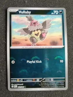 Vullaby 063/086 NM Reverse Holo PokeBall Pokemon Card White Flare TCG English - Image 1