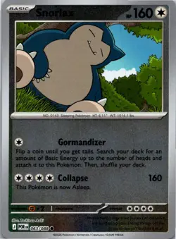 Snorlax 063/088 Common Perfect Order Pokemon Reverse Holo Near Mint - Image 1