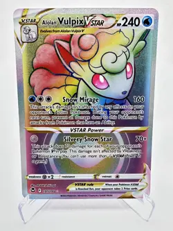 Alolan Vulpix VSTAR (Secret) 197/195 Swsh12: Sword & Shield Pokemon Near Mint - Image 1
