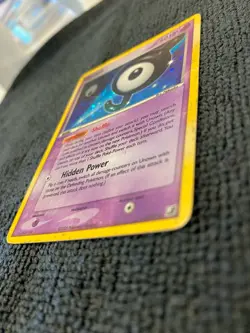 Nintendo Pokemon TCG Unown J/28 Unseen Forces Holo Rare Psychic 2005 HP to DMG - Image 4