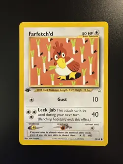 Farfetch'd 1st Edition 43/64 Neo Revelation Pokemon - Image 1