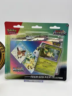 Pokemon Prismatic Evolutions Tech Sticker Collection - Leafeon - Sealed AF - Image 3