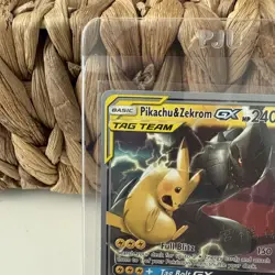 2019 Pokemon Championship Pikachu & Zekrom Gx 33/181 Sm-team Up Holo - Image 2