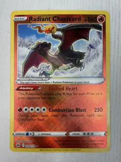 Radiant Charizard 020/159 Crown Zenith Pokemon TCG Radiant Rare Cross Holo NM - Image 1