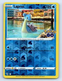 Lapras Holo Rare Pokemon GO 023/078 NM - Image 1