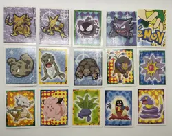 1999 Topps Merlin Pokemon Stickers LOT OF 15 Vintage - Image 1