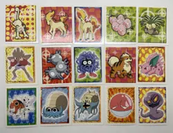 1999 Topps Merlin Pokemon Stickers LOT OF 15 Vintage #3 - Image 1