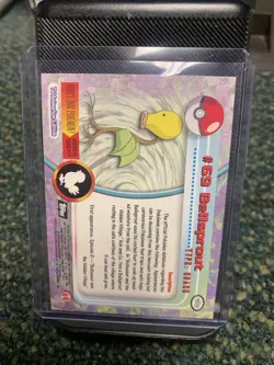 Pokemon Topps Series 1 - BELLSPROUT #69 - Black Label 2nd Print - Textured Holo - Image 2