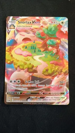 Pokemon Snorlax VMAX 142/202 Swsh01 Sword & Shield Holo Ultra Rare 2020 - Image 1