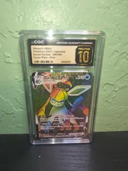2021 Pokemon Japanese Glaceon VMAX 090/069 Eevee Heroes Holo HR CGC 10 PRISTINE - Image 1