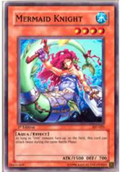Mermaid Knight - AST-025 - Common - Unlimited Edition - Heavily Played - Image 1