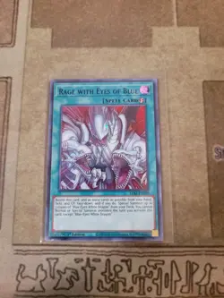 YUGIOH RAGE WITH EYES OF BLUE LDS2-EN029 ULTRA 1ST ED NM BLUE - Image 1