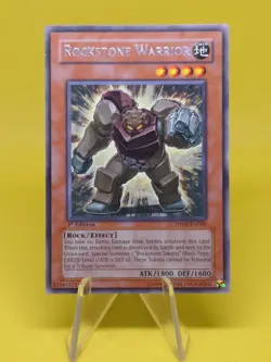 Yugioh - Rockstone Warrior (DP09-EN006) - Rare 1st Edition - Image 1