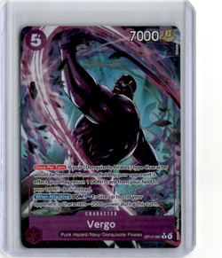 Vergo (Alternate Art) OP14-061 Rare The Azure Sea's Seven One Piece Near Mint - Image 1