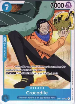 Crocodile OP01-067 SR - One Piece TCG Romance Dawn - English - Foil (NM) - Image 1