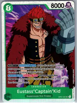 Eustass"Captain"Kid OP01-051 SR Romance Dawn - One Piece Card - NM - Image 1