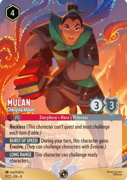 Mulan - Charging Ahead 7 Disney Lorcana Promo Cards Promo NM Normal - Image 1