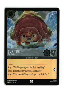 TUK TUK BIG BUDDY 184/204 COLD FOIL DISNEY LORCANA NM - Image 1