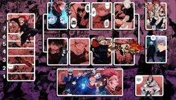 UA Card Jujutsu Kaisen Union Arena Purple mat Gaming Playmat Deskmat Mousepad - Image 1