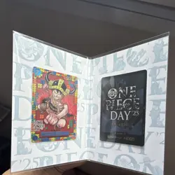 Bandai One Piece Card Game One Piece Day '24/'25 2 Promo Foil Luffy Cards - Image 2