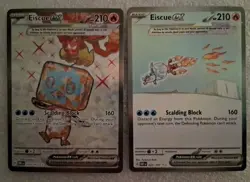 Eiscue EX 210 & 222/197 Obsidian Flames 2 Card Lot - Image 1