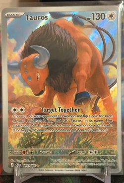 Pokemon TCG Tauros 096/086 Chaos Rising IR Ilustration Rare Card - NM PACK FRESH - Image 1