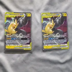 Pokemon Pikachu & Zekrom GX Tag Team Holo Card Lot (2) English TCG - Image 1